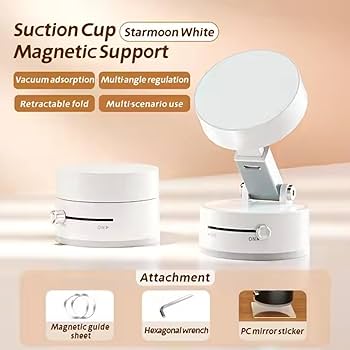 Ultra-Strong Vacuum Magnetic Phone Holder – Hands-Free Multi-Surface Grip for Car, Mirror & Gym